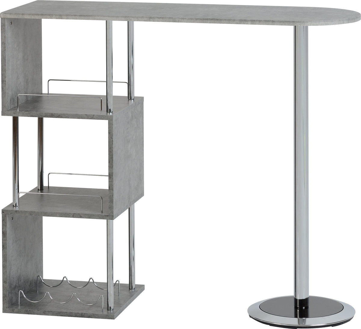 Charisma Home Bar Table With Wine Rack The Drinks Store