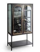 Load image into Gallery viewer, Black And Antique Gold Orwell Bar Cabinet
