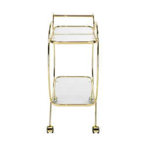 Harriet Gold Round Drinks Trolley