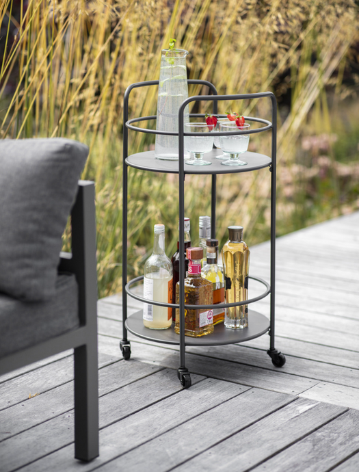 Portman Black Drinks Trolley