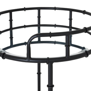 Black Ribbed Drinks Trolley