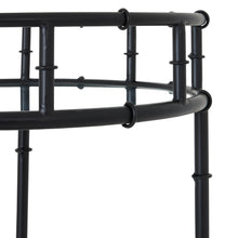Load image into Gallery viewer, Black Ribbed Drinks Trolley