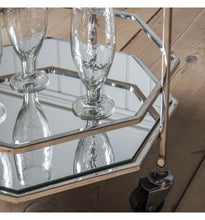 Load image into Gallery viewer, Ockendon Silver Drinks Trolley Serving Cart - 5059413391859