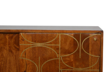 Load image into Gallery viewer, Chestnut Gold Inlay Abstract Sideboard