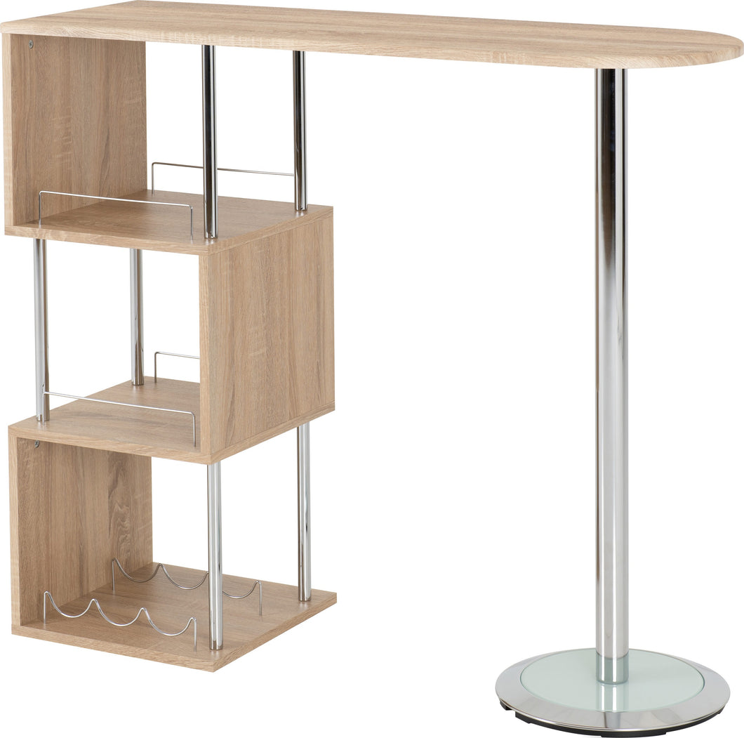 Charisma Home Bar Table With Wine Rack