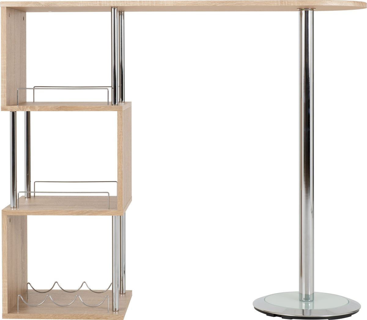 Charisma Home Bar Table With Wine Rack The Drinks Store