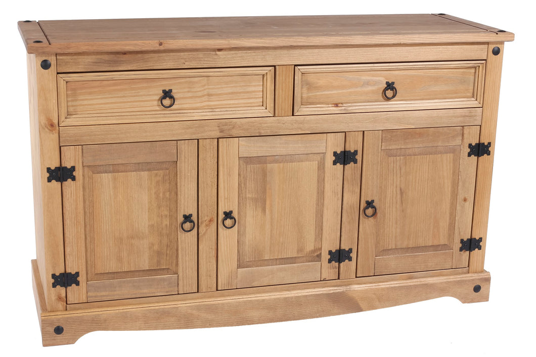 Corona Pine Medium Sideboard Drinks Cabinet - CR916