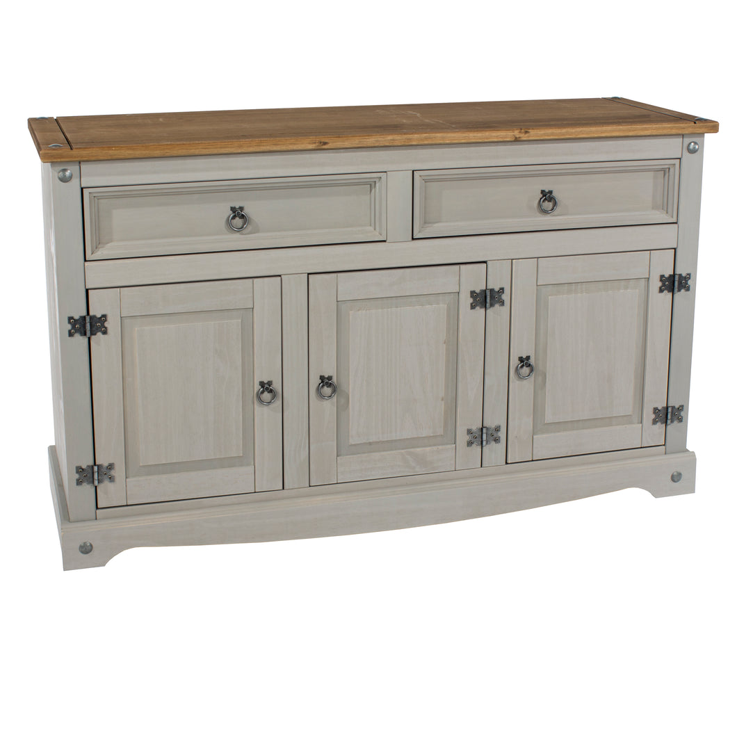 Corona Grey Drinks Cabinet Medium Sideboard - CRG916