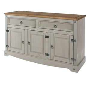 Corona Grey Drinks Cabinet Medium Sideboard - CRG916