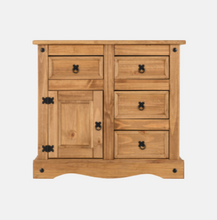 Load image into Gallery viewer, Corona 1 Door 4 Drawer Sideboard Distressed Waxed Pine