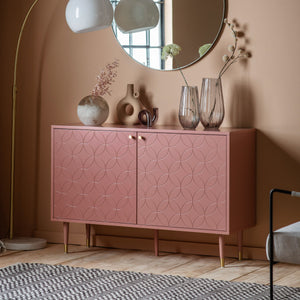 Huntingdon Cabinet Pink Bar Cabinet Sideboard