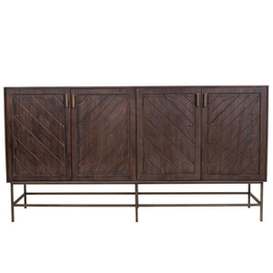 Japandi Four Door Wooden Drinks Cabinet Sideboard