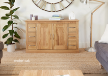 Load image into Gallery viewer, Mobel Oak Six Drawer Sideboard