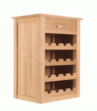 Load image into Gallery viewer, Mobel Oak Wine Rack Lamp Table