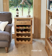 Load image into Gallery viewer, Mobel Oak Wine Rack Lamp Table