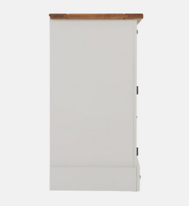 Corona 2 Door 5 Drawer Sideboard Grey/Distressed Waxed Pine