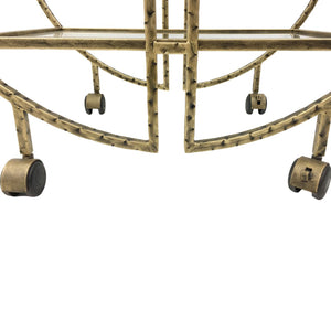 Saturn Antique Gold Two Tier Drinks Trolley - 703552