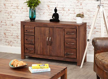 Load image into Gallery viewer, Mayan Walnut Large Six Drawer Sideboard