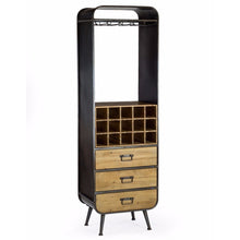 Load image into Gallery viewer, Camden Tall Drinks Cabinet Wooden 15 Bottle Home Bar