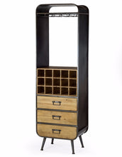 Load image into Gallery viewer, Camden Tall Drinks Cabinet Wooden 15 Bottle Home Bar