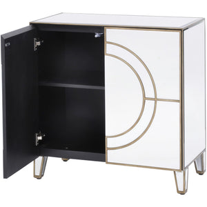 Claridge Circle Link 2 Door Mirror Cabinet