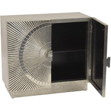 Load image into Gallery viewer, Drinks Cabinets - Coco Silver Embossed Metal Small Cabinet