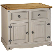 Load image into Gallery viewer, Drinks Cabinets - Grey Corona Two Drawer Two Cupboard Drinks Cabinet (Sideboard)