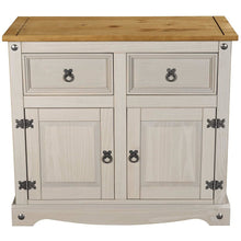 Load image into Gallery viewer, Drinks Cabinets - Grey Corona Two Drawer Two Cupboard Drinks Cabinet (Sideboard)