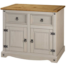 Load image into Gallery viewer, Drinks Cabinets - Grey Corona Two Drawer Two Cupboard Drinks Cabinet (Sideboard)