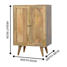 Load image into Gallery viewer, Drinks Cabinets - Nordic Style Mango Wood Drinks Cabinet