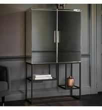 Load image into Gallery viewer, Pippard Cocktail Cabinet Black Mirror Drinks Cabinet - 5055999255899