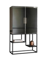 Load image into Gallery viewer, Pippard Cocktail Cabinet Black Mirror Drinks Cabinet - 5055999255899