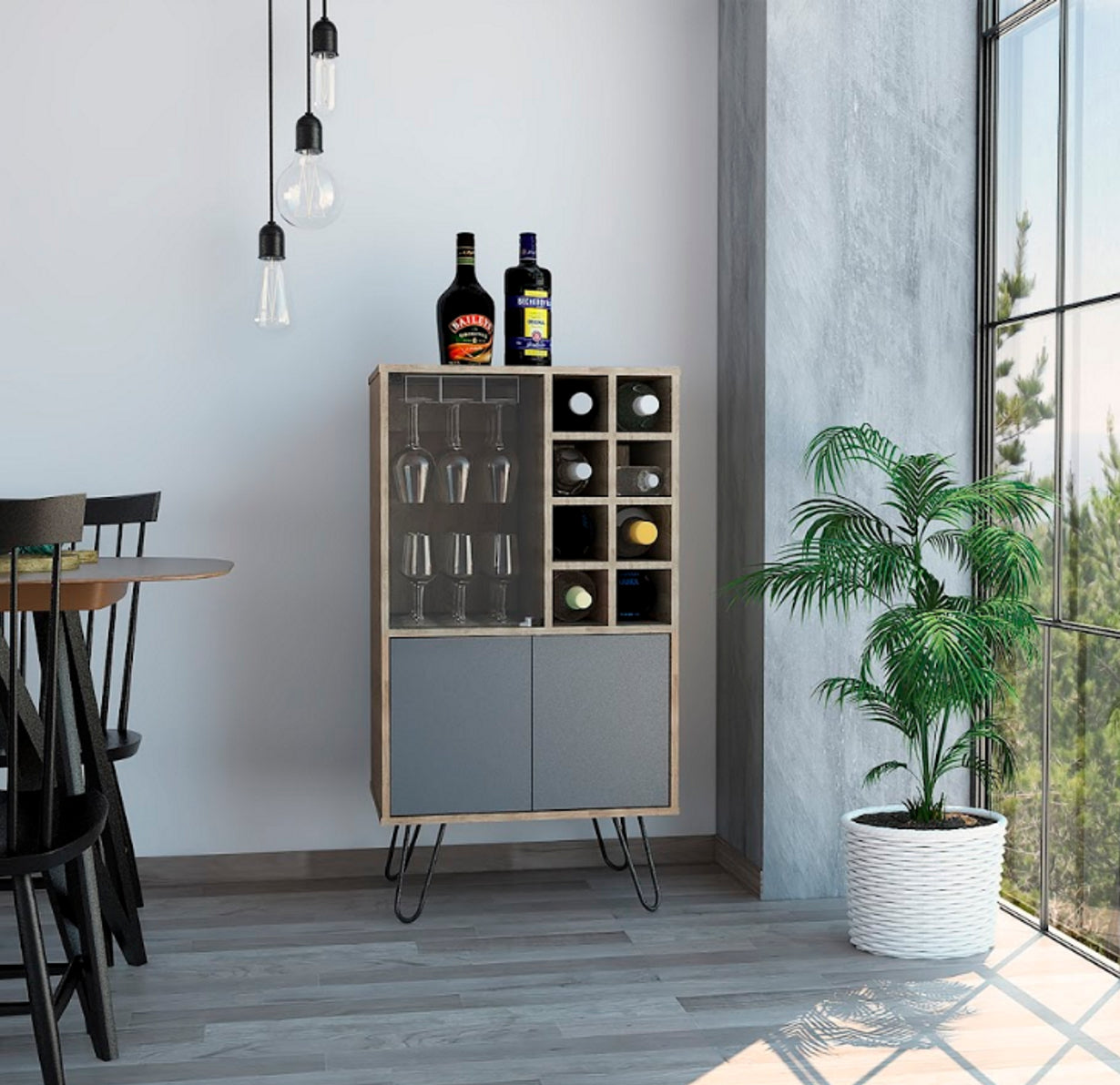 Cocktail cabinet glass on sale