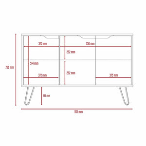 Manhattan Medium Sideboard With 3 Doors