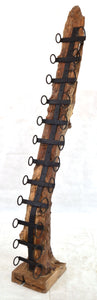 Large Eroded Wooden Wine Rack