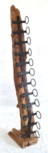 Large Eroded Wooden Wine Rack