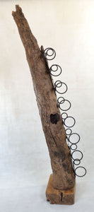 Medium Eroded Wooden Wine Rack