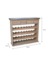 Load image into Gallery viewer, Wooden Aldsworth Drinks Cabinet With Wine Rack