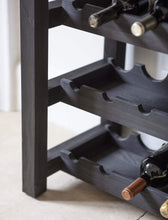 Load image into Gallery viewer, Wooden Notgrove Black Wine Rack