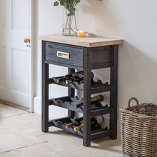 Load image into Gallery viewer, Wooden Notgrove Black Wine Rack